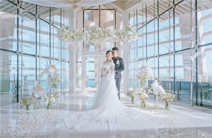 空中水晶教堂婚礼